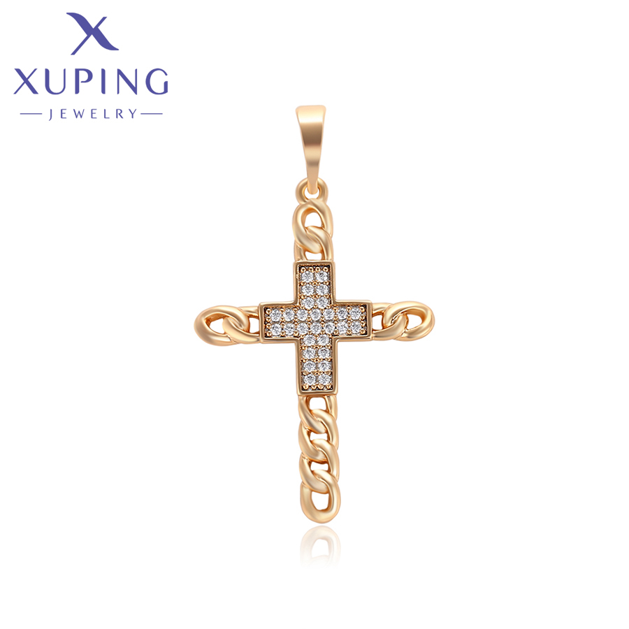 Cross Pendant Necklace Gold - Xuping Jewelry New Trendy Cross Charms