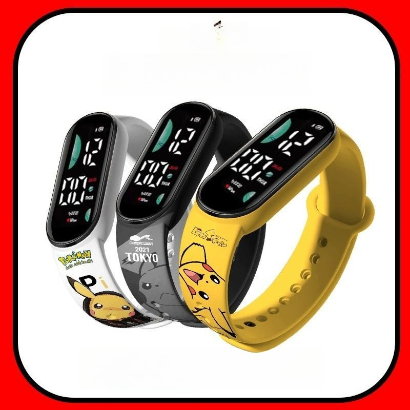 Watch Accessories - Pokémon cartoon pattern digital watch student