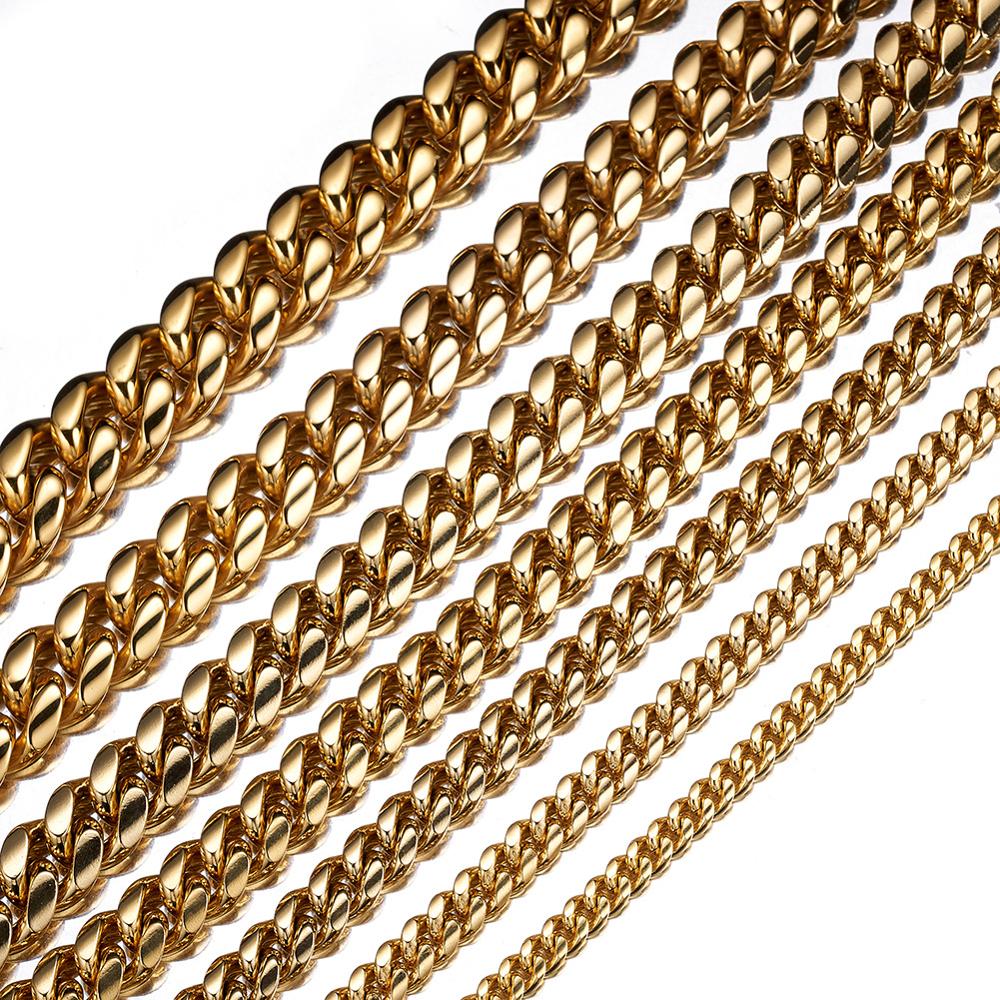 TOPGRILLZ Stainless Steel Gold - Cuban Link Chain 12Mm recension och pris