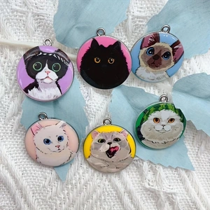 10pcs cartoon animal cat ename - Earrings recension och pris