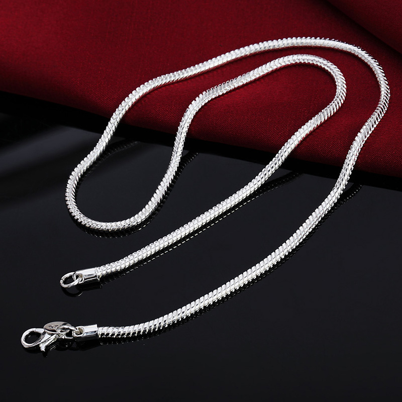 40-75cm 925 Sterling Silver 1M - Cuban Link Chain 12Mm recension och pris