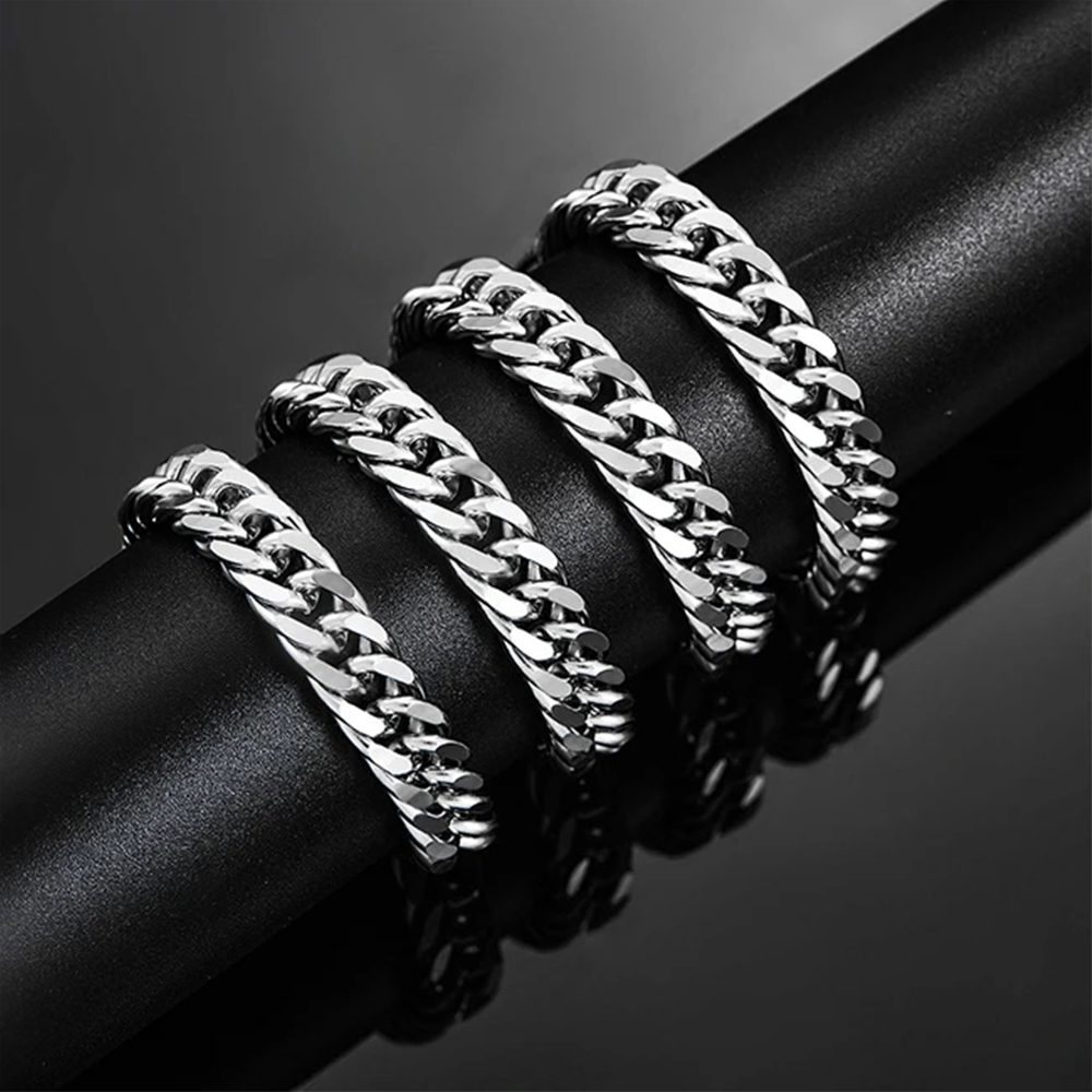 HIYEE 3mm/4mm/5mm/6mm/7mm/8mm  - Cuban Link Chain 12Mm recension och pris
