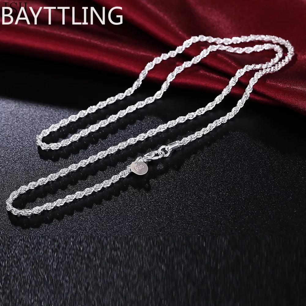 40-60cm wholesale 925 Sterling - 925 Sterling Silver Chain Necklace Men recension och pris