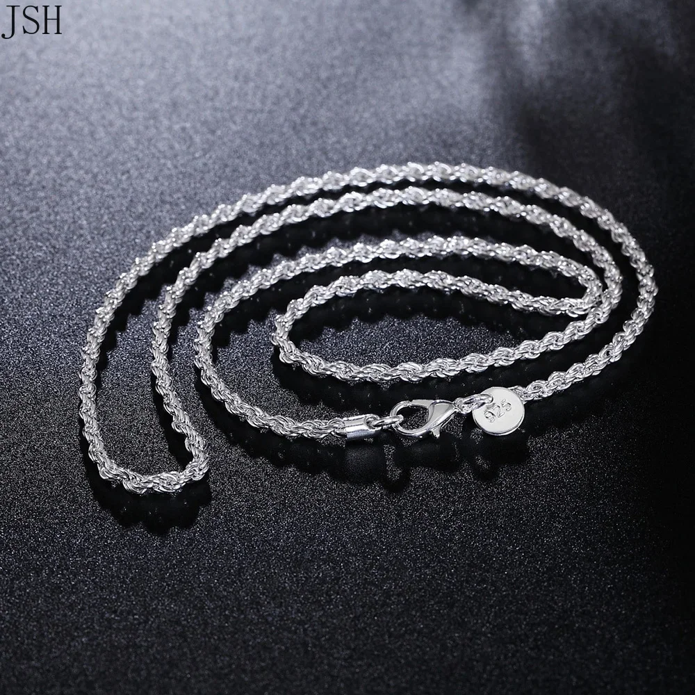 40-60cm wholesale 925 Sterling - 925 Sterling Silver Chain Necklace Men recension och pris