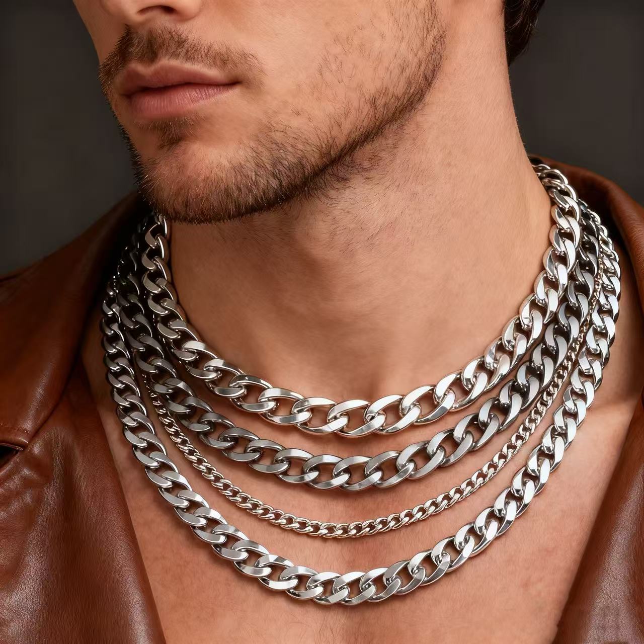 HNSP 3-12MM Stainless Steel Cu - Cuban Link Chain 12Mm recension och pris