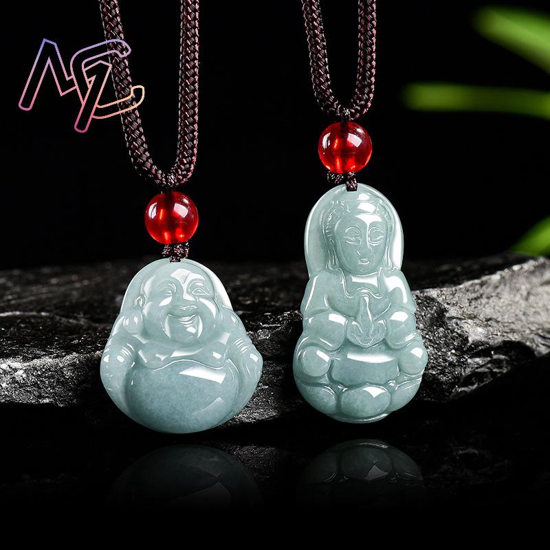 Myanmar Jadeite Guanyin Buddha - Necklaces recension och pris
