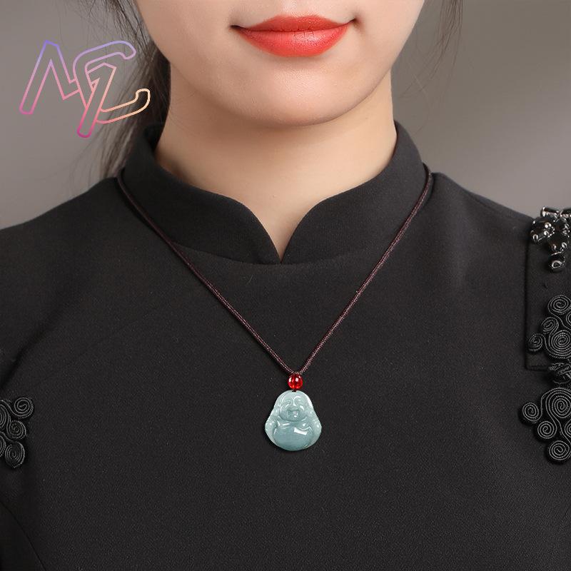 Myanmar Jadeite Guanyin Buddha - Necklaces recension och pris