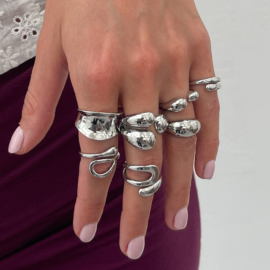 DIEZI One Set Fashion Hollow G - Vintage Punk Knuckle Rings Set recension och pris