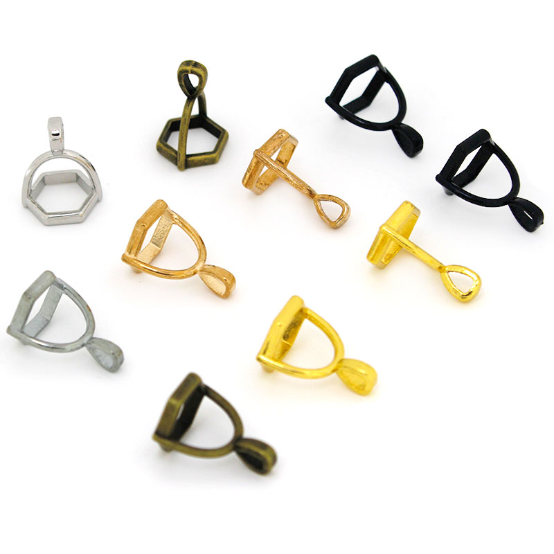 20Pcs Hexagonal Gemstone Cap N - Crystal Pendant Necklace Natural Stone recension och pris
