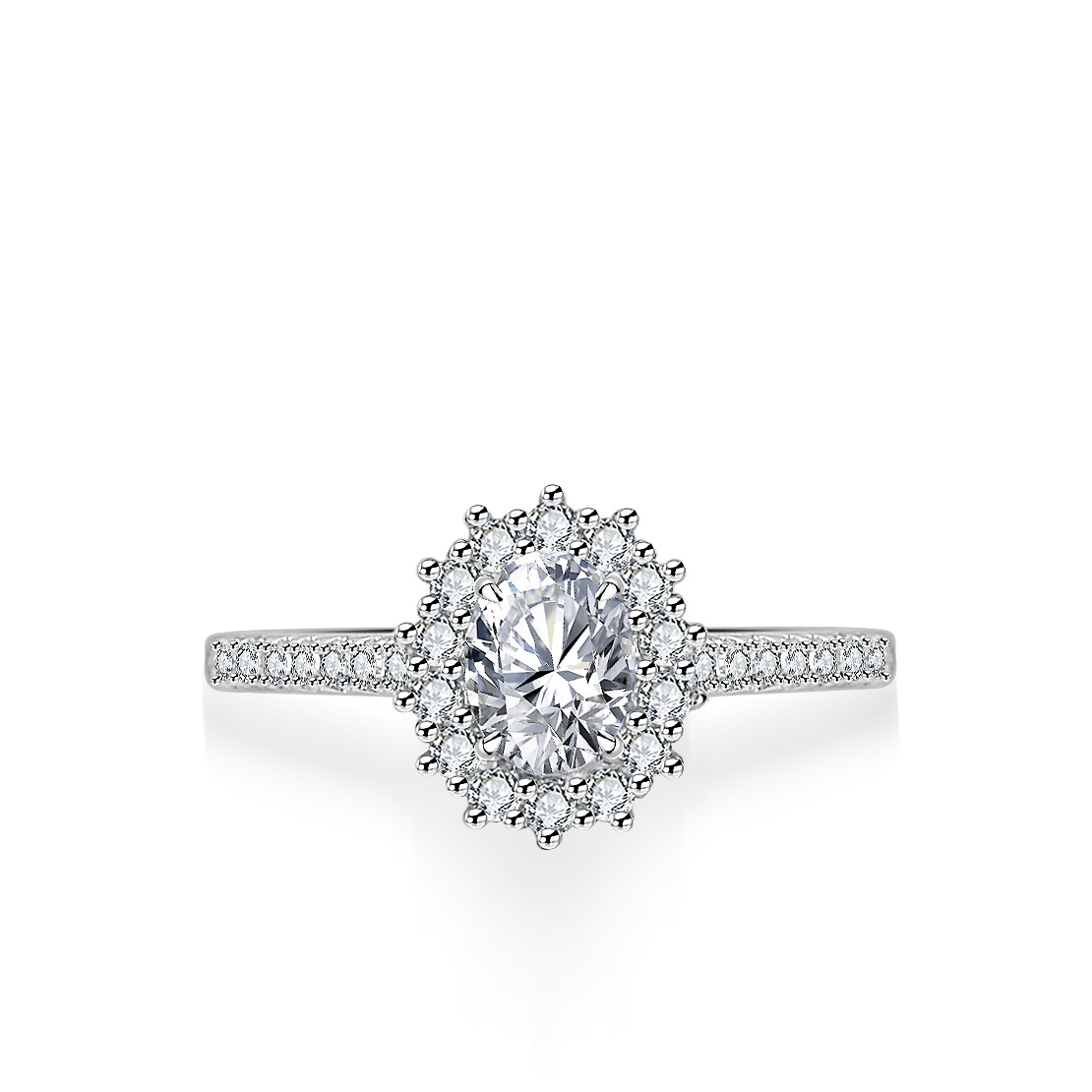 Alien Moissanite Ring for Wome - Moissanite Engagement Ring 1 Carat recension och pris