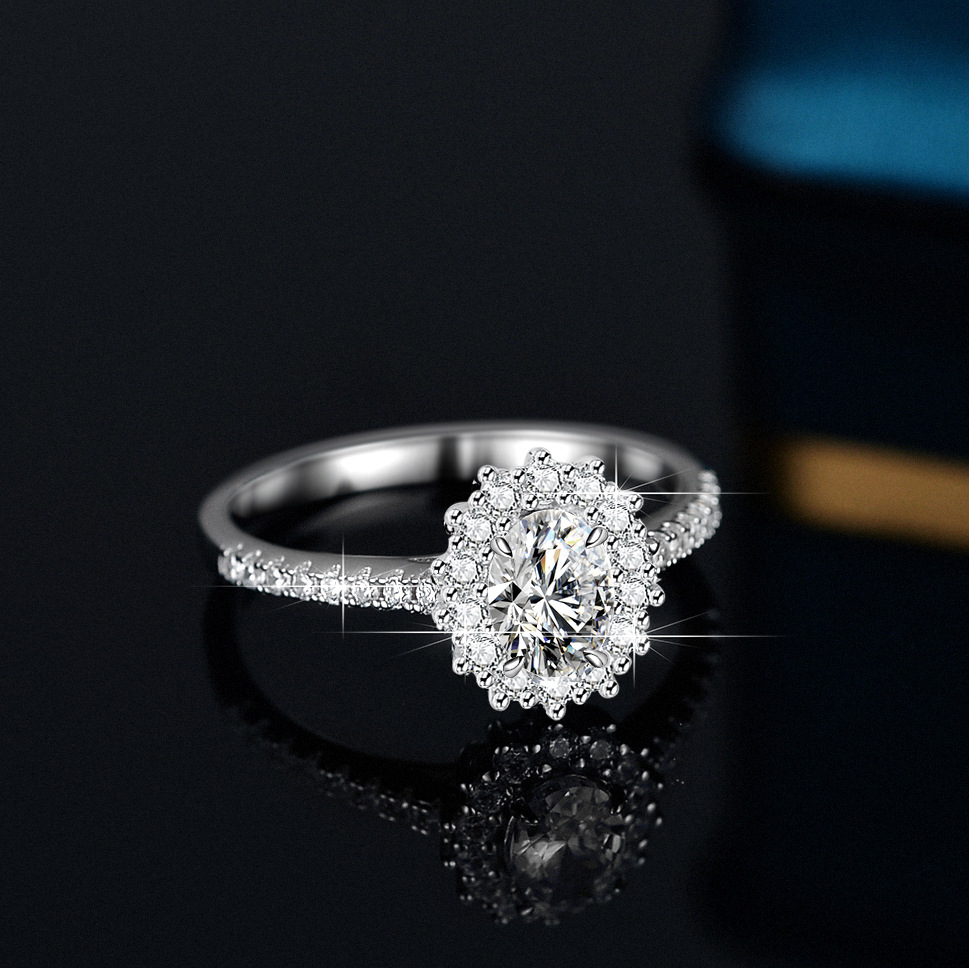 Alien Moissanite Ring for Wome - Moissanite Engagement Ring 1 Carat recension och pris