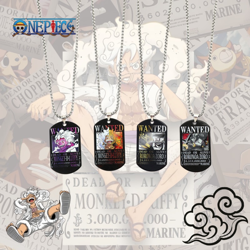 One Piece Luffy Zoro 3 Billion - Custom Name Necklace Stainless Steel recension och pris