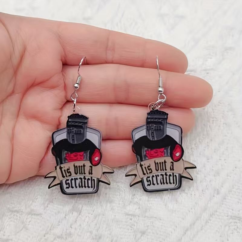 10PCS acrylic black and white  - Earrings recension och pris