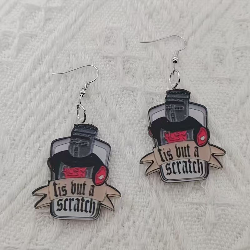 10PCS acrylic black and white  - Earrings recension och pris