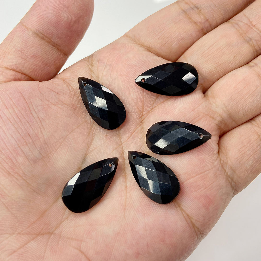 2pcs 13*25mm Long Water Drop S - Crystal Pendant Necklace Natural Stone recension och pris