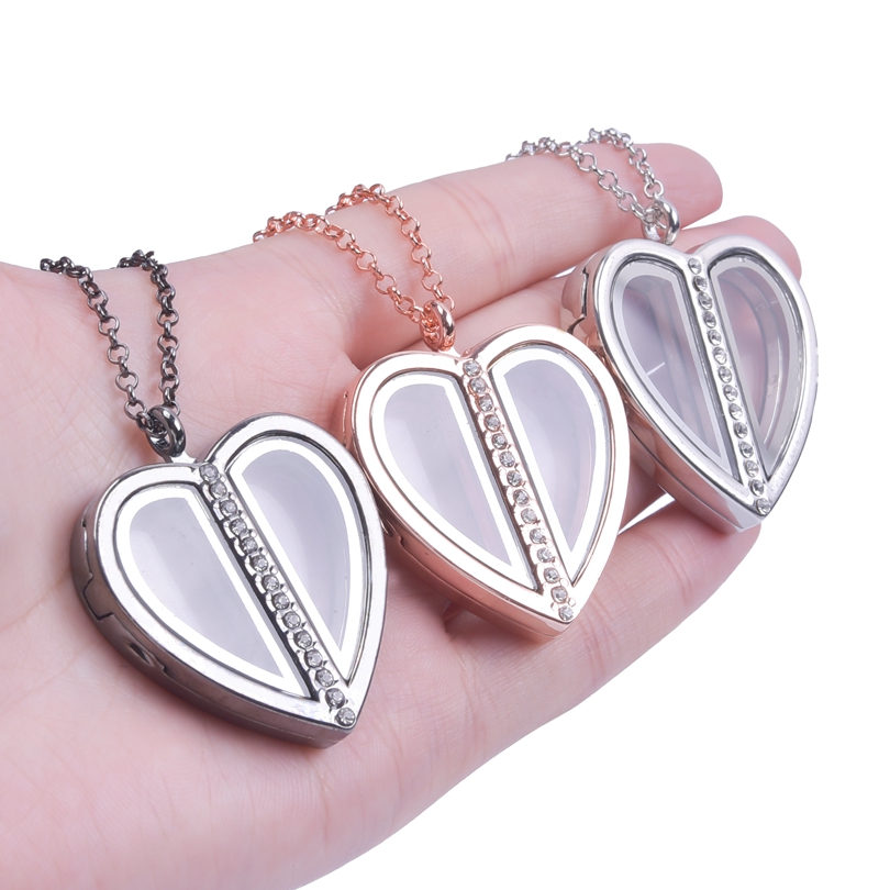 Magnet Heart Locket Necklace F - Heart Locket Necklace Photo recension och pris