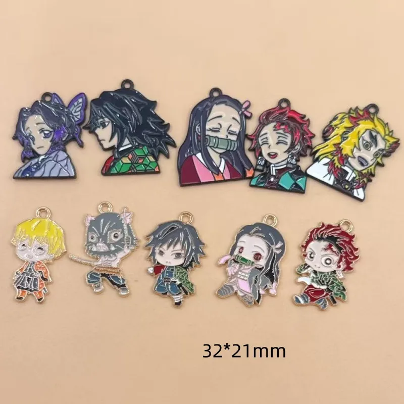 Demon Slayer DIY Accessories A - Anime Pendant Necklace recension och pris