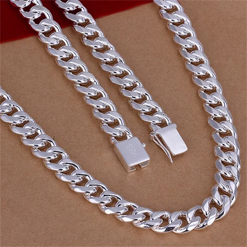 20-24inch 925 Sterling Silver  - 925 Sterling Silver Chain Necklace Men recension och pris