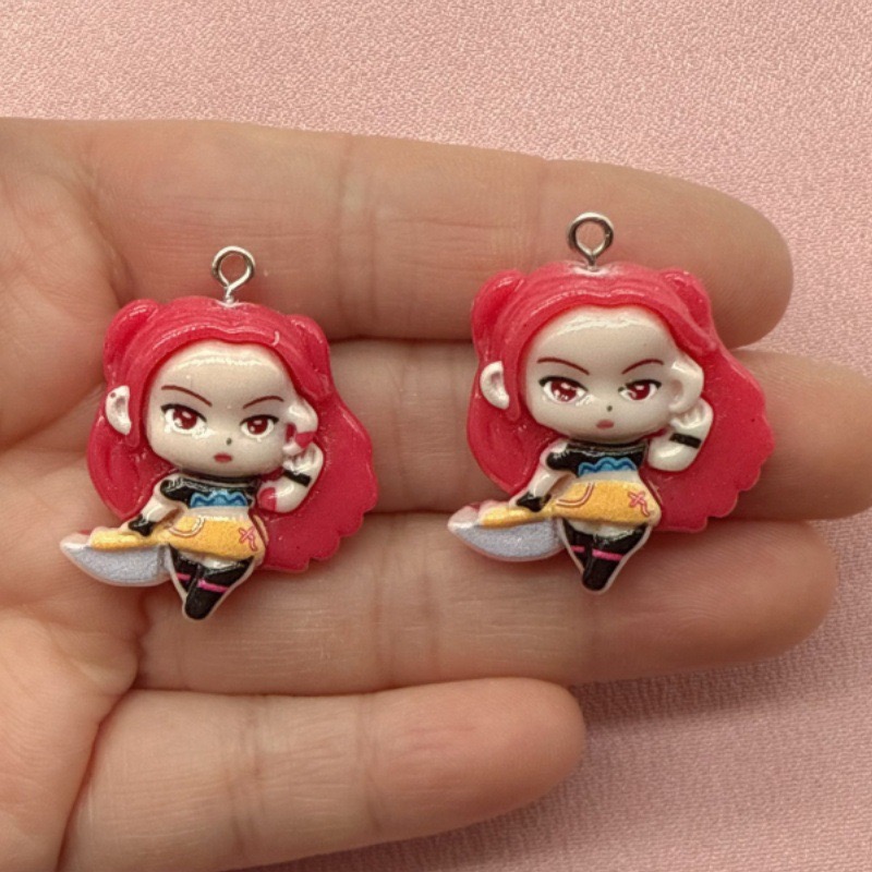 10pcs resin cartoon pendant, D - Earrings recension och pris