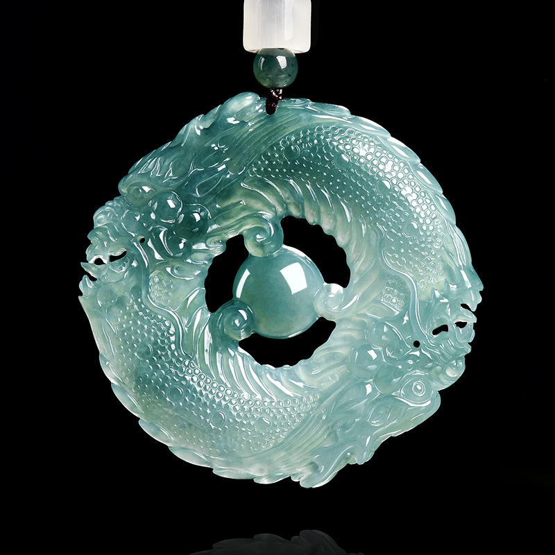 Natural Real Emerald Blue Wate - Necklaces recension och pris