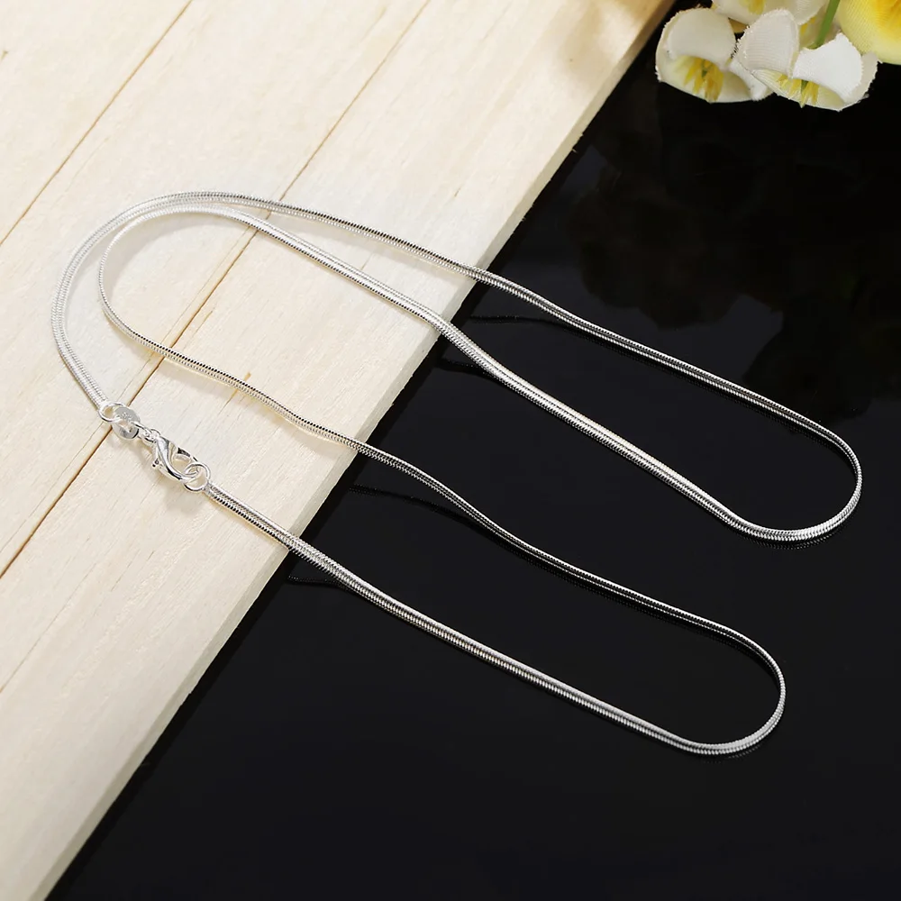 40-75cm Length 925 Sterling Si - 925 Sterling Silver Chain Necklace Men recension och pris