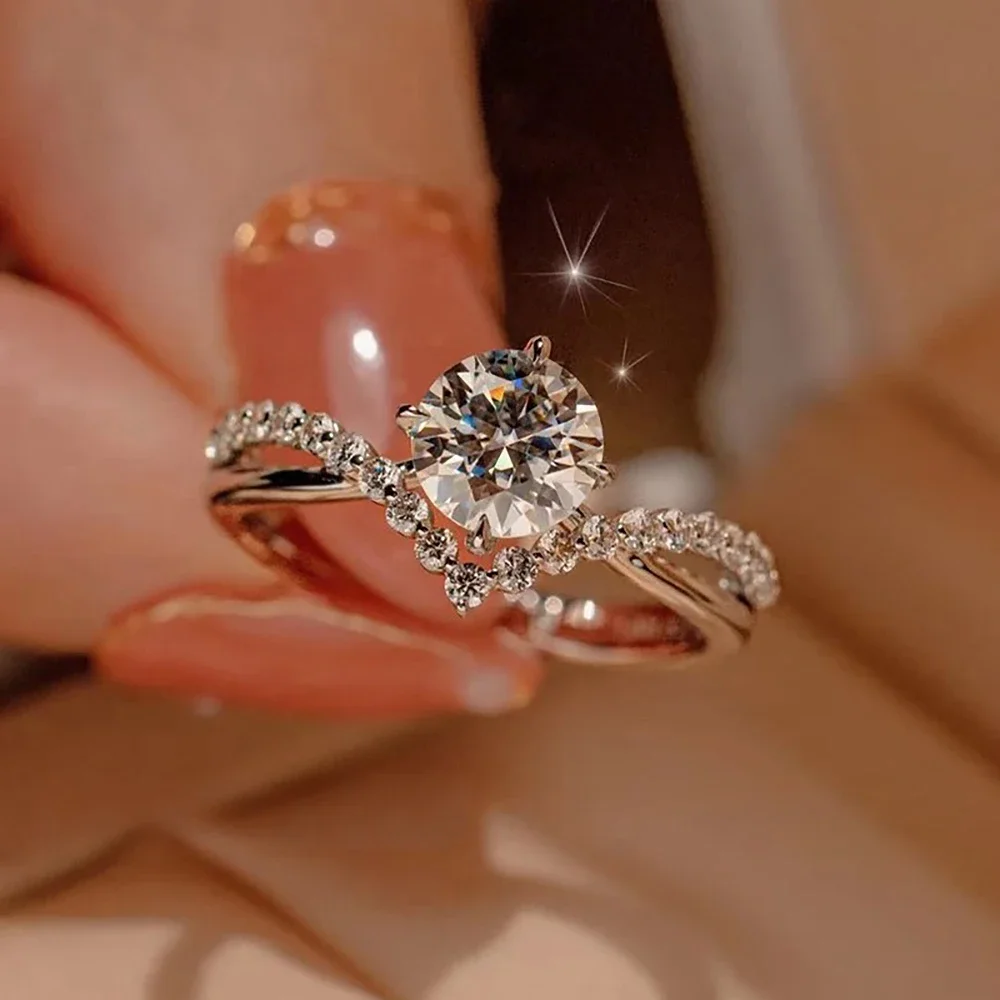 1 Carat 6.5mm Moissanite Diamo - Moissanite Engagement Ring 1 Carat recension och pris