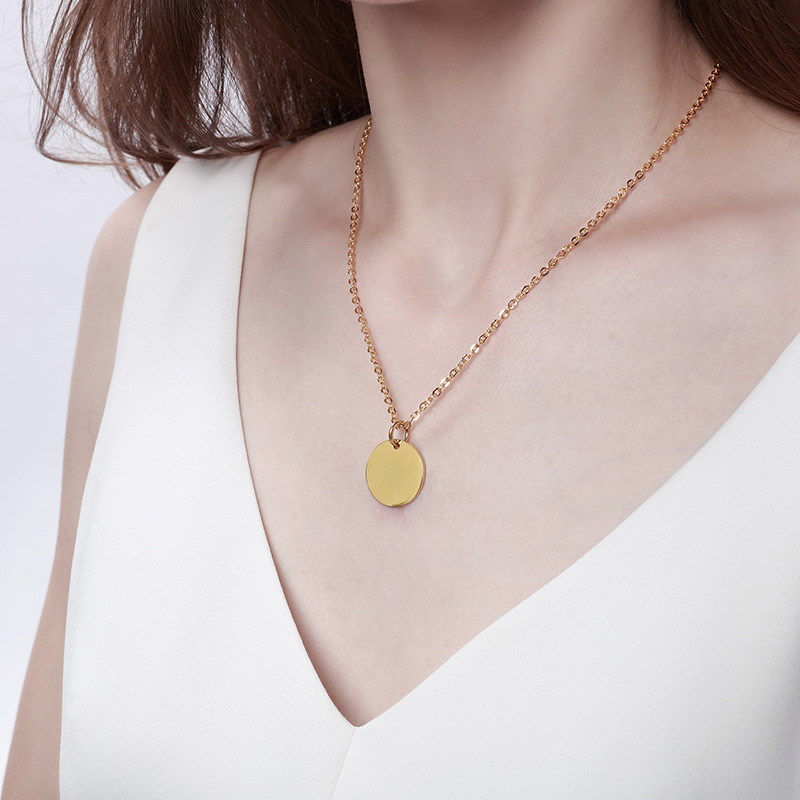 Stainless Steel Layered Neckla - Layered Pendant Necklace Aesthetic recension och pris