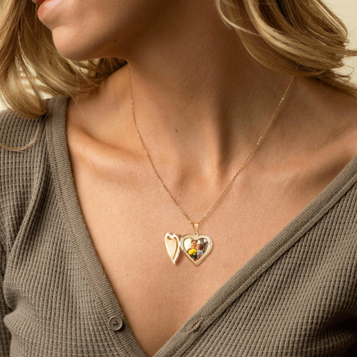 Stainless Steel Jewelry Heart  - Heart Locket Necklace Photo recension och pris
