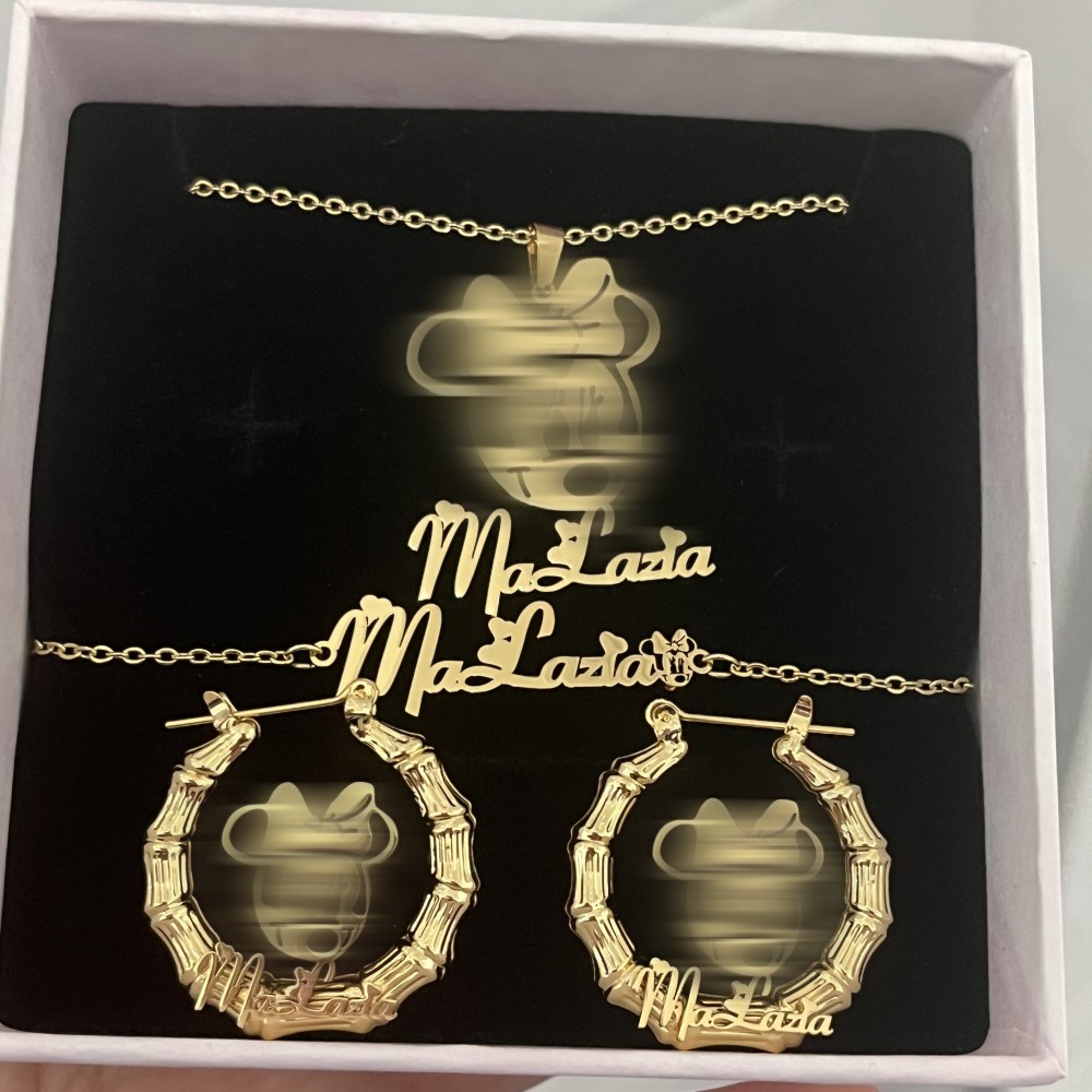 DUOYING Custom Character Jewel - Custom Name Necklace Stainless Steel recension och pris