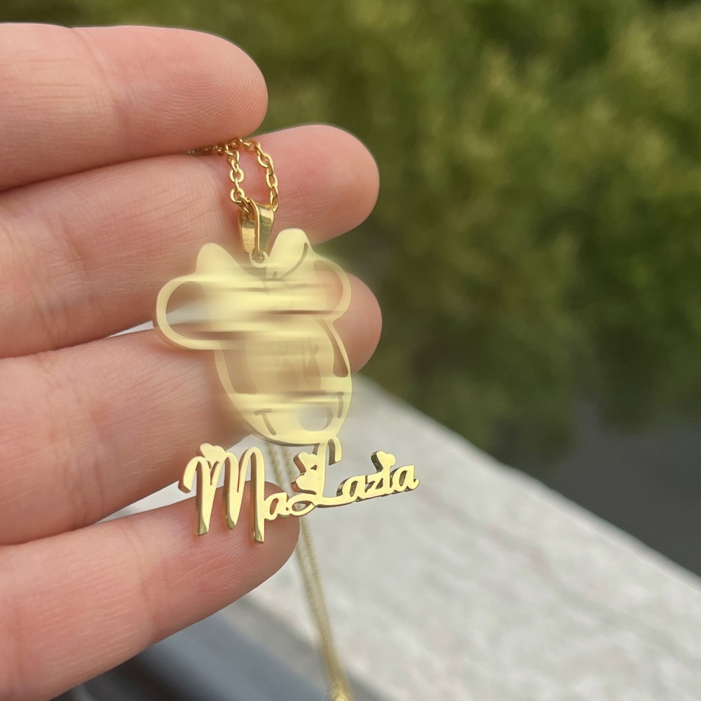 DUOYING Custom Character Jewel - Custom Name Necklace Stainless Steel recension och pris