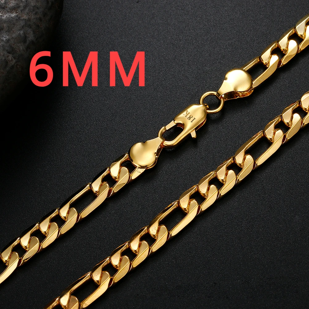 925 Sterling silver 18K gold N - 925 Sterling Silver Chain Necklace Men recension och pris