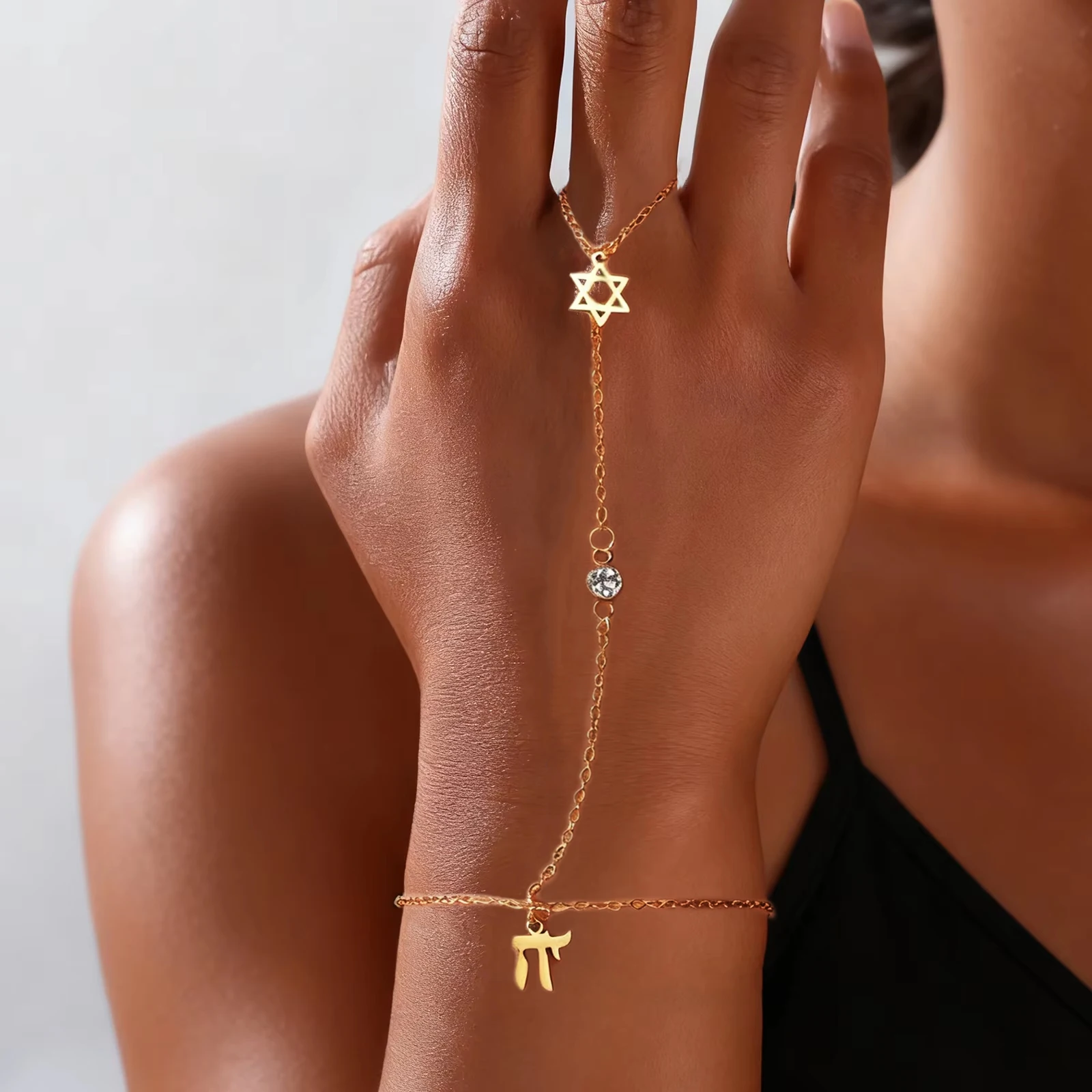 Jewish Star of David Hebrew Le - Bracelets recension och pris