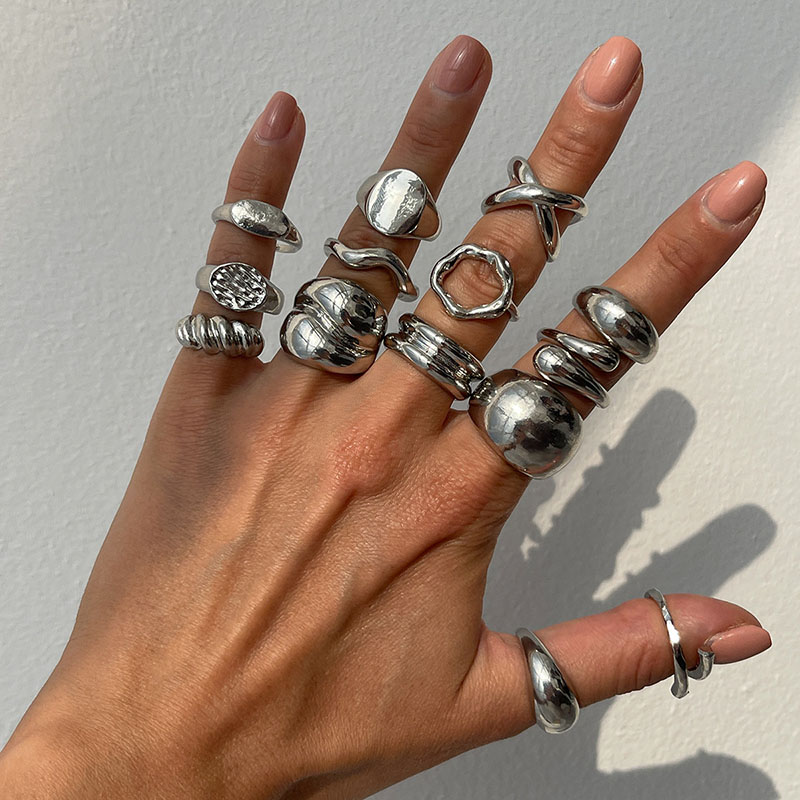 Fashion Vintage Metal Rings Fo - Vintage Punk Knuckle Rings Set recension och pris