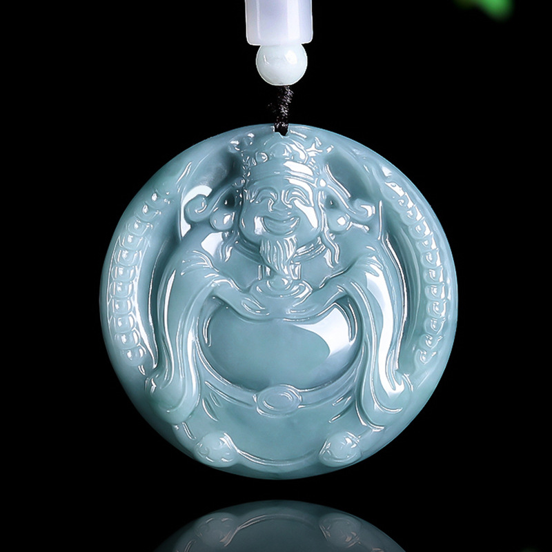 Burmese Jadeite God of Wealth  - Necklaces recension och pris