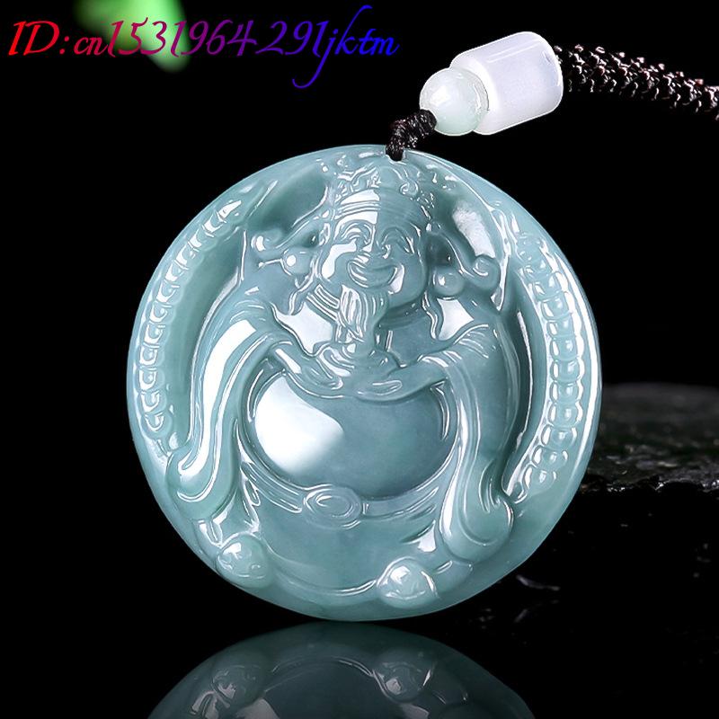 Burmese Jadeite God of Wealth  - Necklaces recension och pris