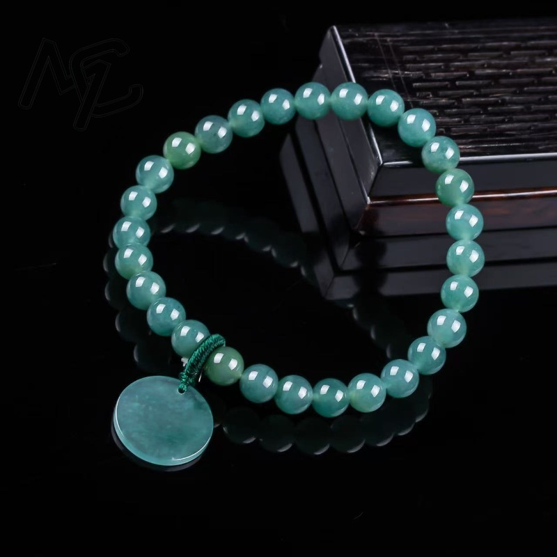 Natural Jadeite Blue Water Not - Bracelets recension och pris