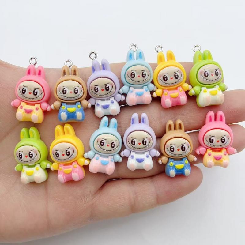 10Pcs Kawaii Rabbit Strawberry - Earrings recension och pris