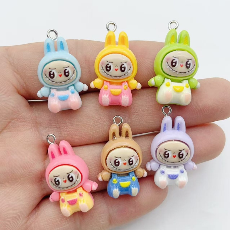 10Pcs Kawaii Rabbit Strawberry - Earrings recension och pris