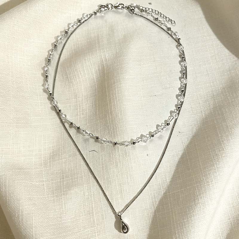 New Fashion Water Droplet Pend - Layered Pendant Necklace Aesthetic recension och pris