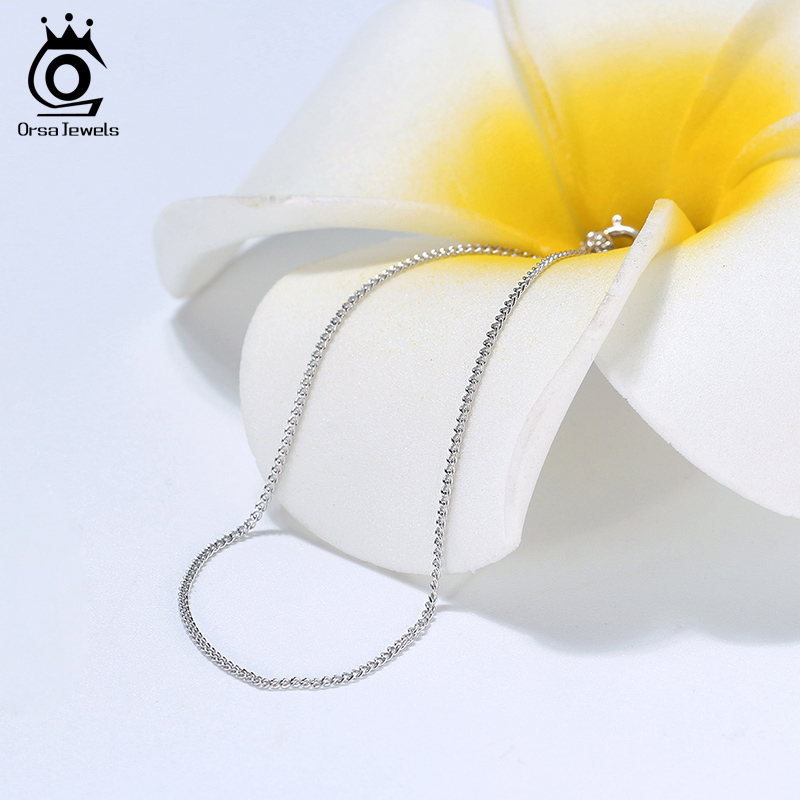ORSA JEWELS Italian 925 Sterli - 925 Sterling Silver Chain Necklace Men recension och pris