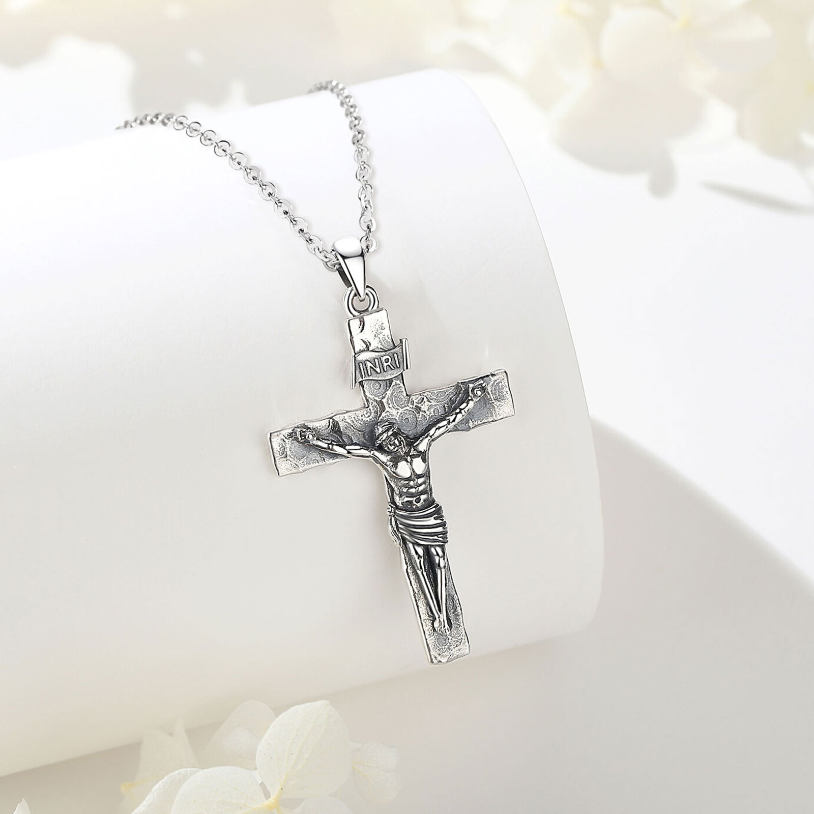 Eudora Crucifix Cross Necklace - Cross Pendant Necklace Gold recension och pris