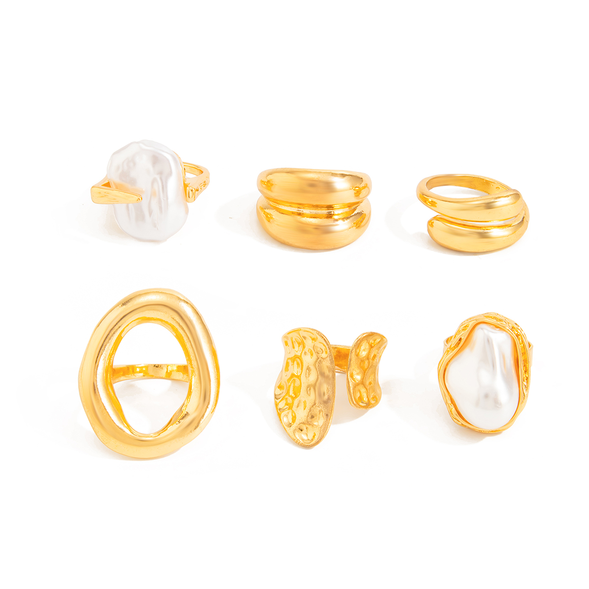 Ingemark 6Pcs/Set Boho Imitati - Vintage Punk Knuckle Rings Set recension och pris