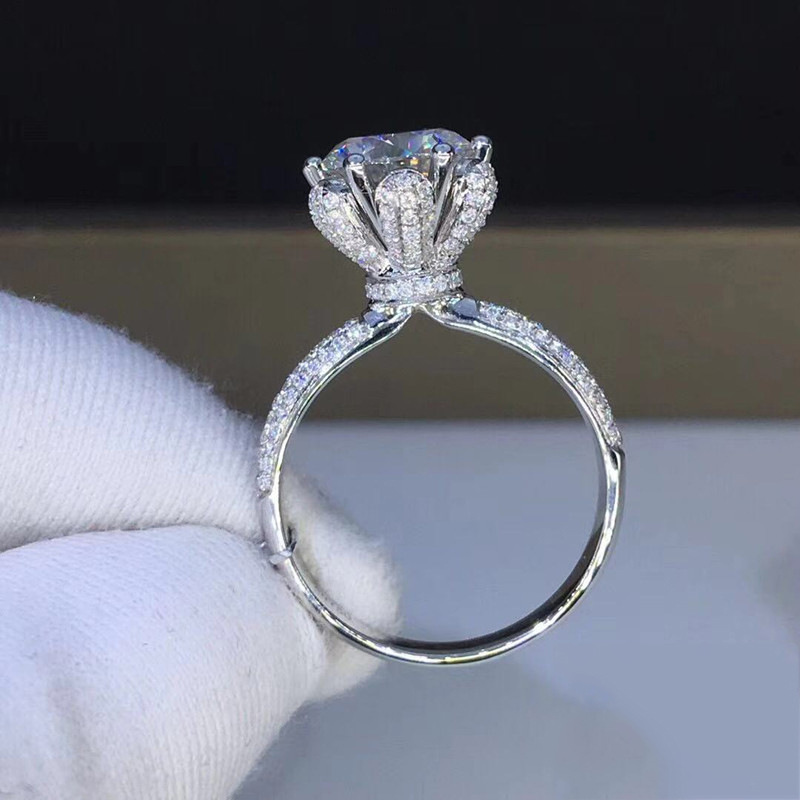 Morganite Ring VVS1 Grade Labo - Moissanite Engagement Ring 1 Carat recension och pris