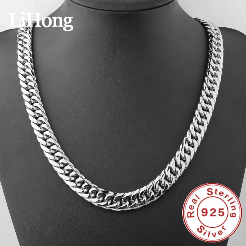 925 Sterling Silver 45-60cm 10 - Cuban Link Chain 12Mm recension och pris