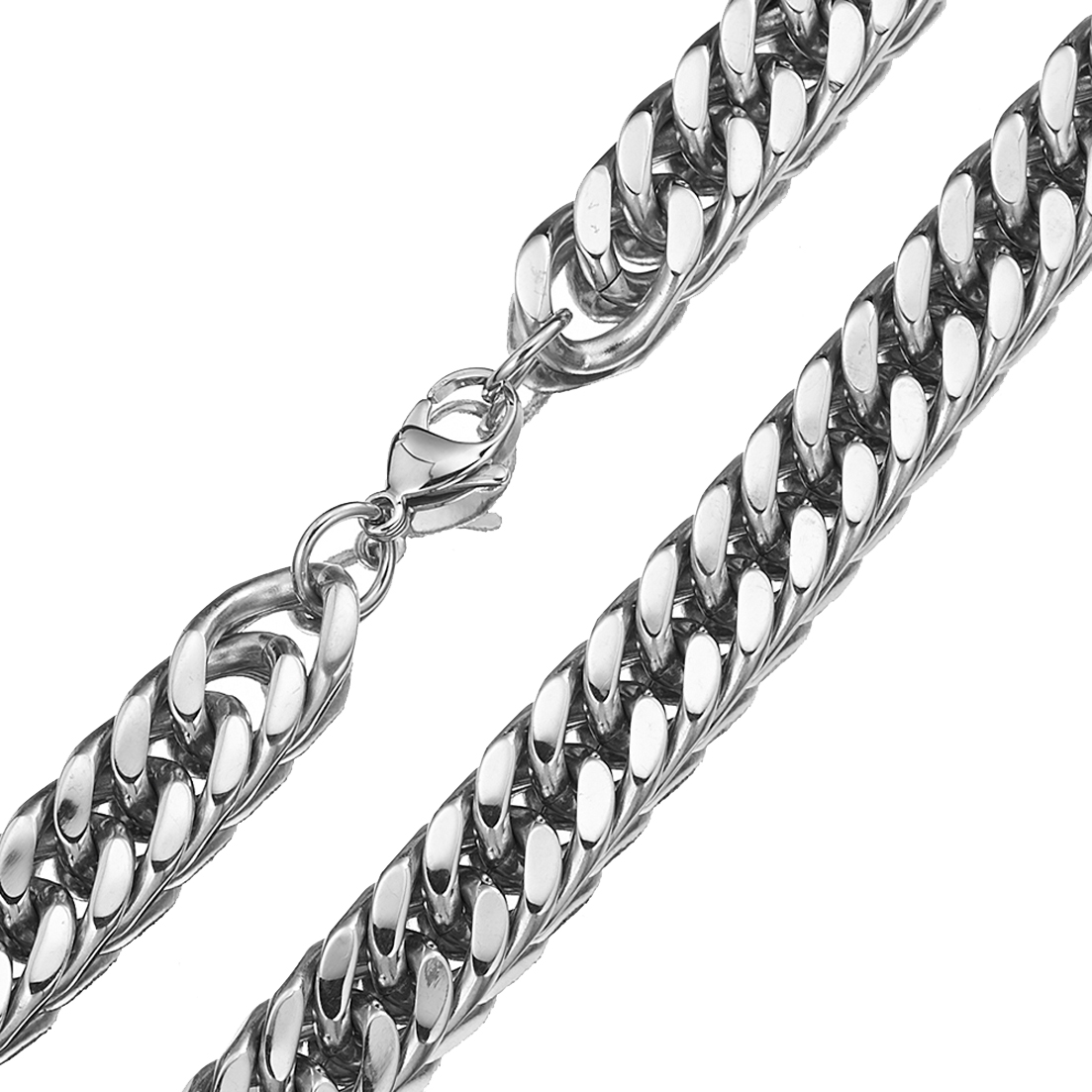 8mm-19mm Any Length Heavy Poli - Cuban Link Chain 12Mm recension och pris