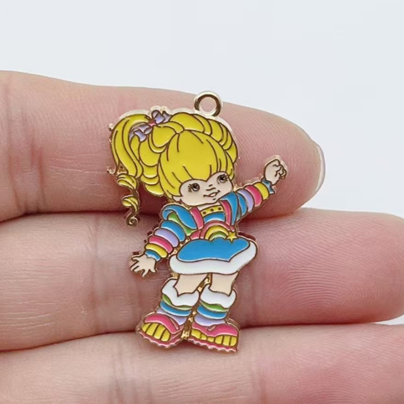 10pcs Cute Little Girl Enamel  - Earrings recension och pris