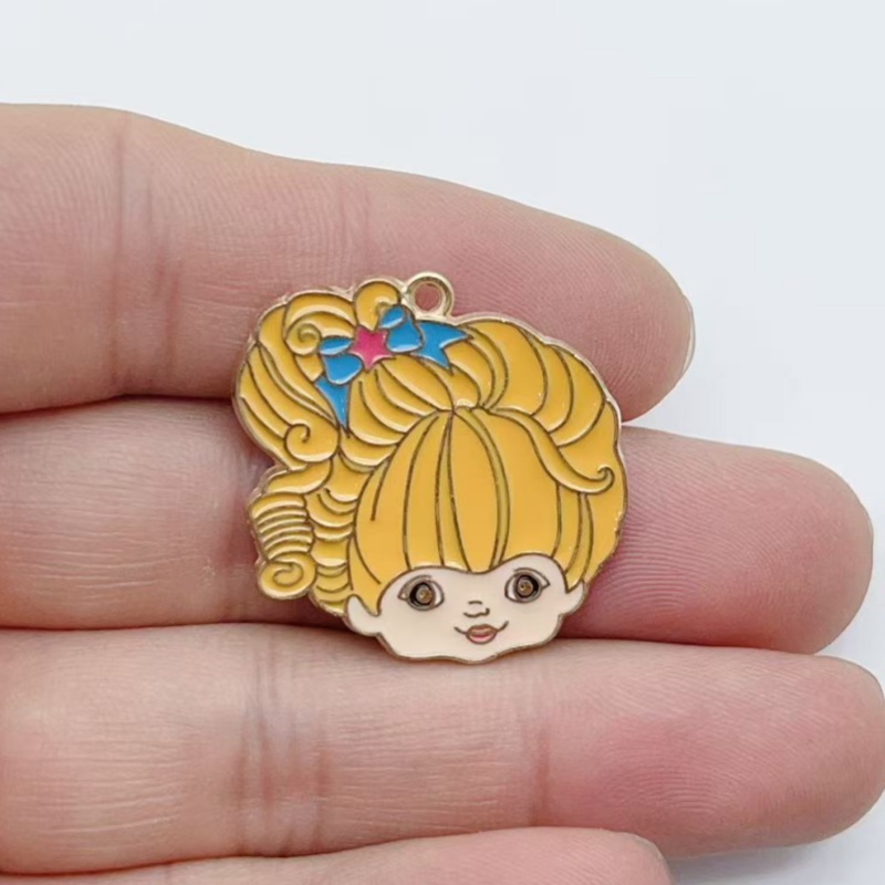 10pcs Cute Little Girl Enamel  - Earrings recension och pris