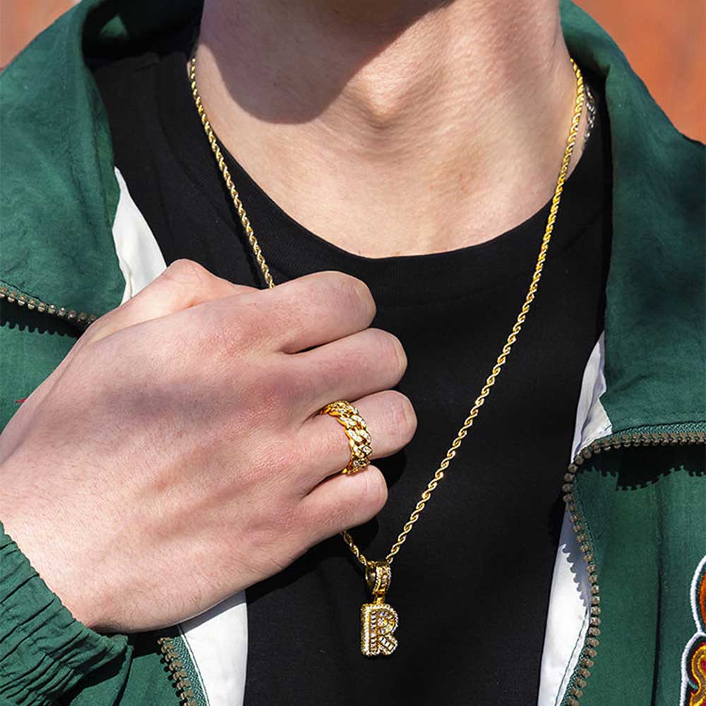Real 18K Gold Plating Initial  - Initial Letter Necklace 18K Gold recension och pris