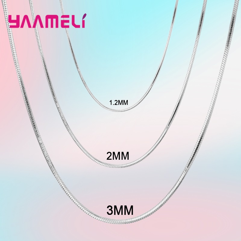 Big Promotion 100% Authentic 9 - 925 Sterling Silver Chain Necklace Men recension och pris