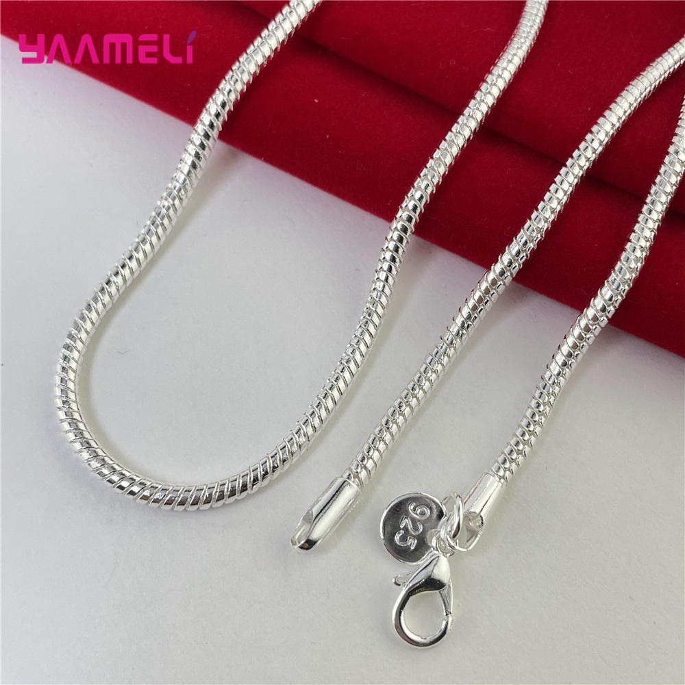 Big Promotion 100% Authentic 9 - 925 Sterling Silver Chain Necklace Men recension och pris
